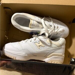New Balance 550 in White and Beige